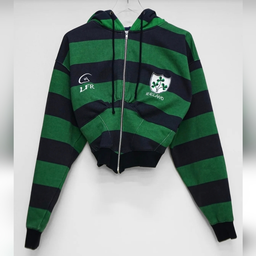 Timothy Gibbons Upcycled Corset Hoodie One-of-a-Kind Vogue Feature M $275